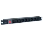 Tomada EQUIP 8 Entradas 6 X IEC-C13 + 2 X IEC-C16 SWITCH ON/OFF