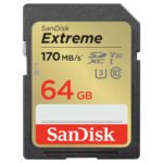 Cartão de memória SanDisk Extreme 64GB SDXC UHS-I Classe 10