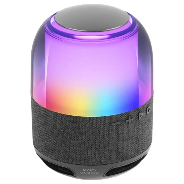 Coluna Portátil Bluetooth Mars Gaming MS-FLOW 5.3 RGB 15W Preta