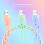 Nanocable Pack 3 Mesh USB 2.0 para cabos Lightning macho/macho 1m rosa/azul/verde - Image 3