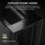Caixa Corsair FRAME 4000D Semi Torre E-ATX Vidro Temperado USB-C Preta - Image 6