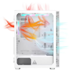 Caixa ATX Montech X3 Glass RGB Vidro Temperado Branco - Image 2