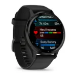 Smartwatch Garmin Venu 3 45mm Bisel Aço Inoxidável Preto com Caixa e Bracelete de Silicone Preto - Image 5