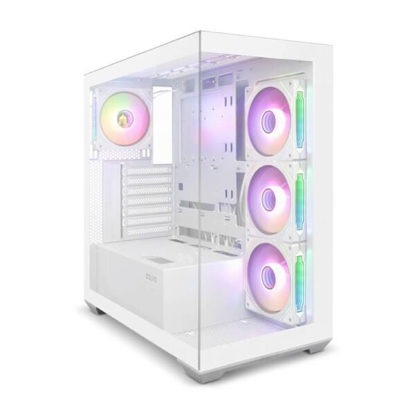 Caixa ATX Zolyd Rivexa Tempered Glass ARGB Branca