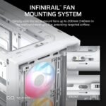 Caixa Extended-ATX Corsair Frame 4000D RS ARGB Vidro Temperado Branca - Image 5