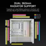 Caixa Extended-ATX Corsair Frame 4000D RS ARGB Vidro Temperado Branca - Image 2