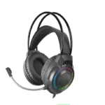 Headset Mars Gaming MH124 FRGB Multiplataforma com Microfone Flexível e Controlador de Volume Preto