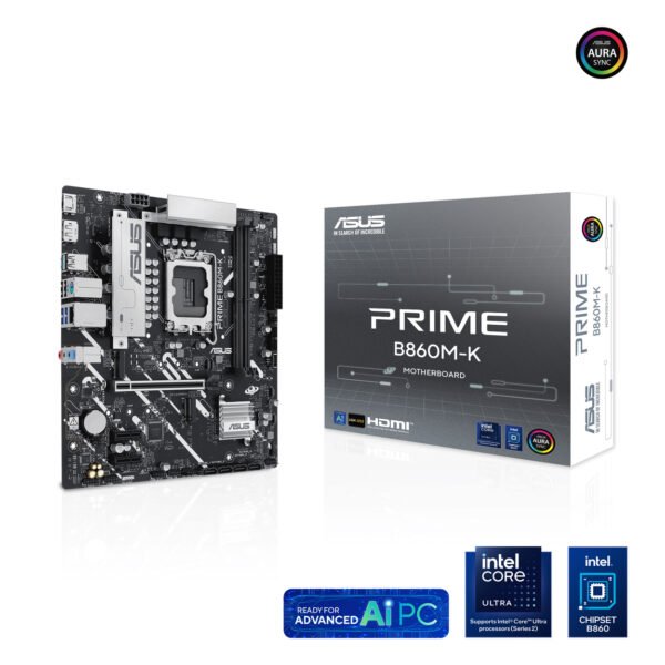 Motherboard ASUS PRIME B860M-K Intel B860 LGA 1851 (Socket V1) micro ATX