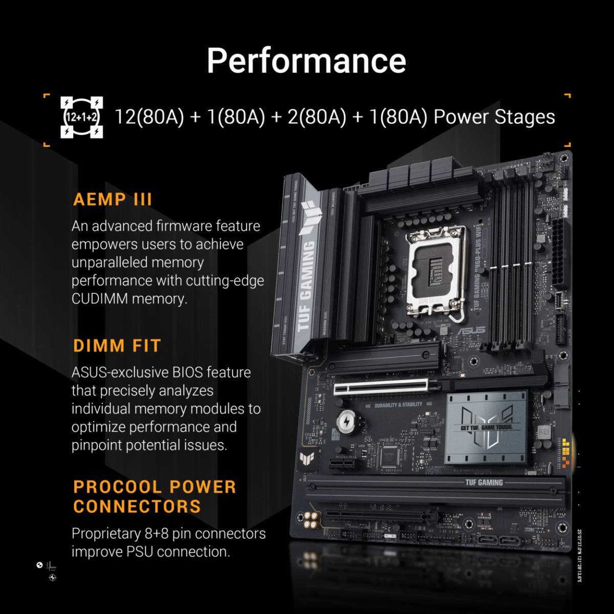 Motherboard Asus TUF GAMING Intel B860 DDR5 B860M-PLUS WIFI Skt 1851 - Image 7