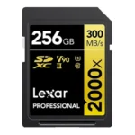 Cartão de Memória SDHC/SDXC 256G Lexar Professional 2000x Gold Series