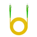 Cabo de fibra óptica (FTTH) SC-APC para SC-APC, monomodo (OS2) Simplex, LSZH, 1,0m