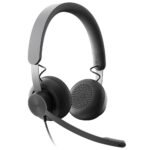 Headset Logitech Zone Wired Teams Certified Stereo Preto