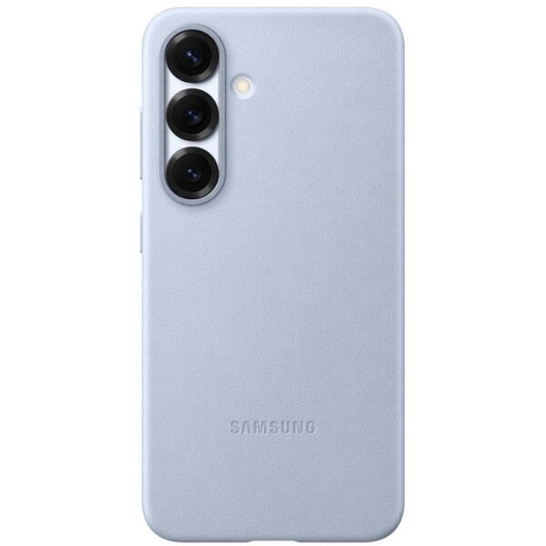 Capa de Pele Samsung Vegan Azul Clara para Galaxy S25