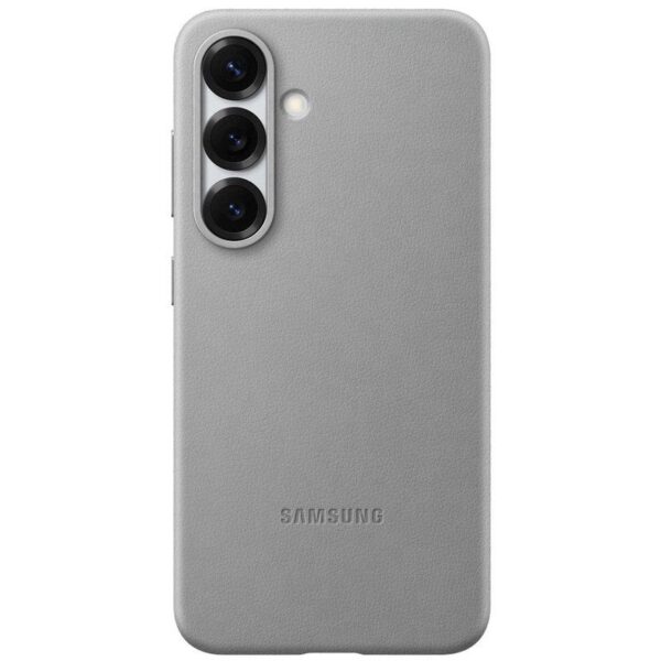 Capa de Pele Vegan Samsung Cinzenta para Galaxy S25