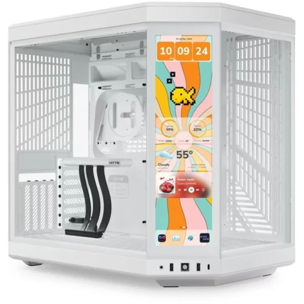 Caixa ATX Hyte Y70 Touch Infinite Vidro Temperado Branco