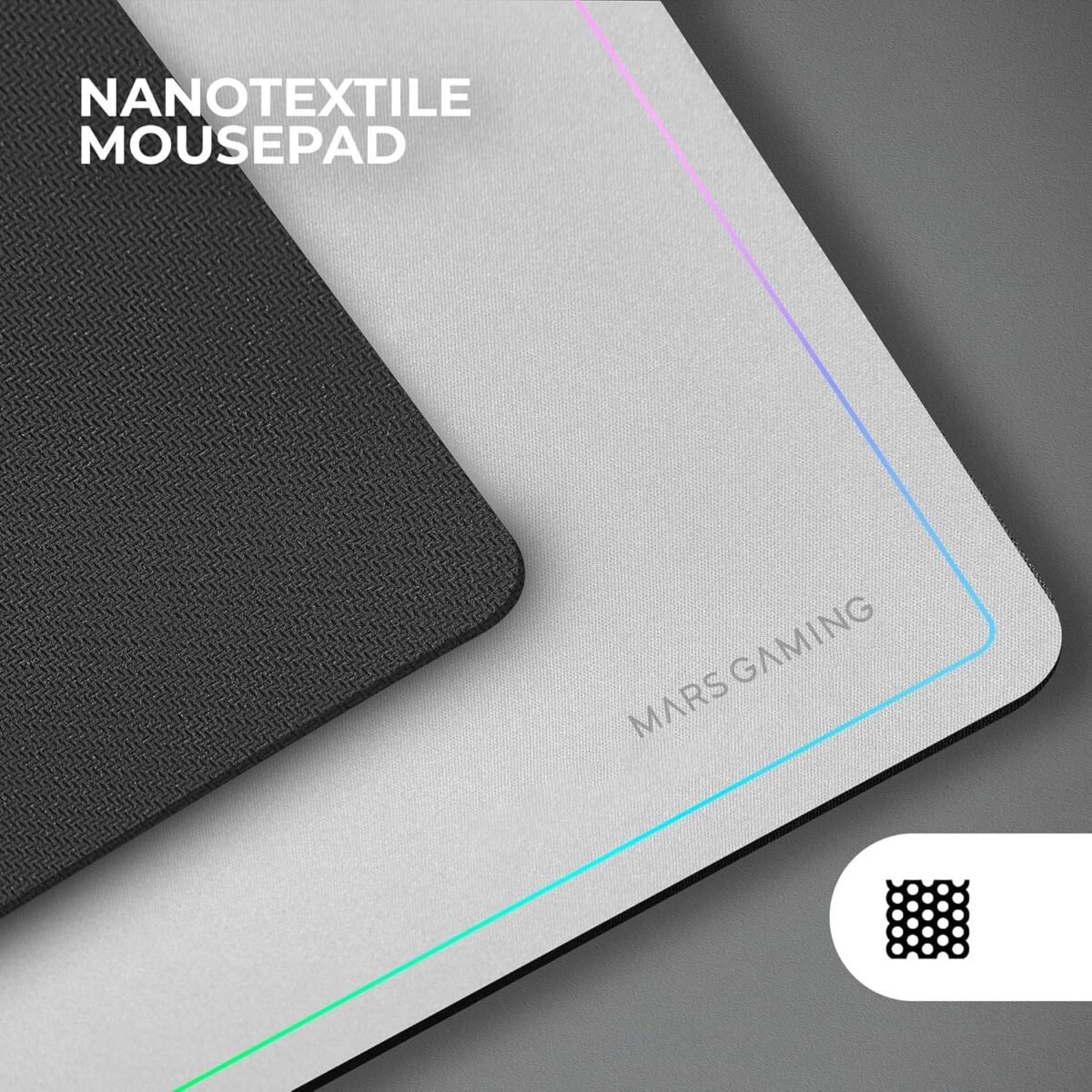 Bundle Mars Gaming MCP-124 Combo RGB Branco (Teclado + Rato + Tapete) - Image 3