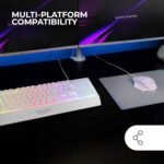 Bundle Mars Gaming MCP-124 Combo RGB Branco (Teclado + Rato + Tapete) - Image 2