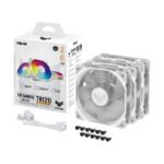 Ventoinha ASUS TUF GAMING TR120 ARGB REVERSE 3IN1 120mm Branco - Pack de 3