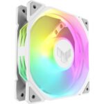 Ventoinha ASUS TUF GAMING TR120 ARGB REVERSE 3IN1 120mm Branco - Pack de 3 - Image 2