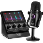 Kit inicial Hercules Stream Microfone e controlador para streaming