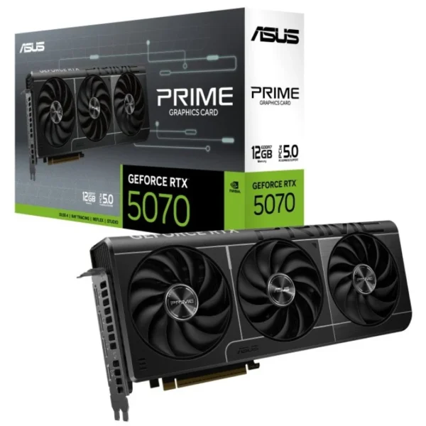 Placa Gráfica ASUS PRIME GeForce RTX 5070 12GB GDDR7 Reflex 2 RTX AI DLSS4