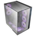 Caixa Mars Gaming MC-3GF Pro Torre ATX com Triplo Vidro Cromado, 2 Ventoinhas ARGB 120mm e USB-C Preta - Image 6