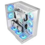 Caixa Mars Gaming MC-3GF Torre ATX com Triplo Vidro Temperado, 2 Ventoinhas ARGB 120mm e USB-C Branca - Image 6