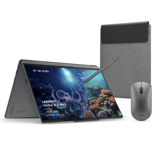 Portátil Lenovo Yoga 9 2-in-1 14ILL10-507 Ultra 7 258V 14" OLED 4K WQUXGA 32GB 1TB W11H+ Lenovo Yoga Pen + Rato Yoga Slim + Sleeve