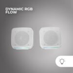 Colunas Mars Gaming MS-PRO RGB Stereo 2.0 10W Brancas - Image 3