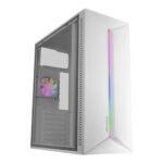 Caixa ATX Mars Gaming MC-BLAZE FRGB Branca Vidro Temperado