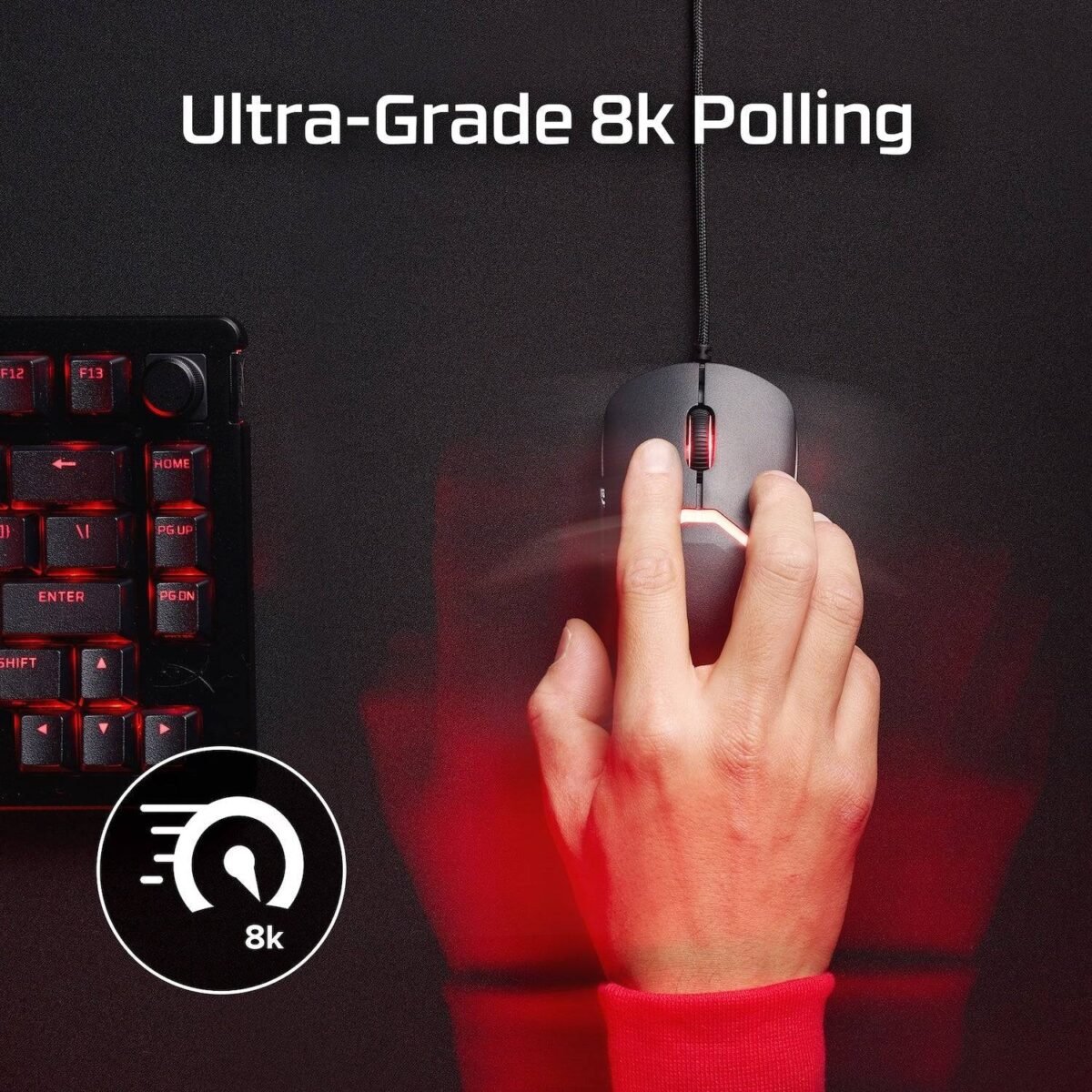 Rato Óptico HyperX Pulsefire Saga Gaming RGB 26000DPI Preto - Image 5