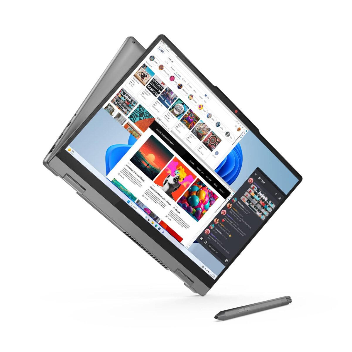 Portátil Lenovo IdeaPad 5i 2-in-1 14IRH9-868 i7-13620H 14" WUXGA Touch OLED 16GB 1TB W11H Luna Grey + Lenovo Digital Pen 2 - Image 1