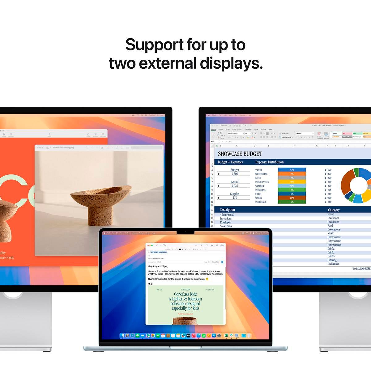 Apple MacBook Air 15.3" M4 CPU 10-core, GPU 10-core 16GB 512GB Prateado + Adaptador USB-C Duplo 35W - Image 4