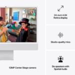 Apple iMac 24" Vidro Nanotextura M4 CPU 10‑core, GPU 10-core 16GB 256GB Prateado - Image 8