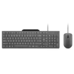 Teclado + Rato Lenovo 310 USB-A Combo PT C/ Suporte para Smartphone Preto