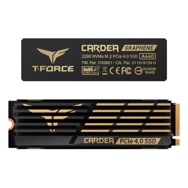 Disco SSD Team Group T-Force Cardea A440 HS 4TB Gen4 M.2 NVMe (7000/6900MB/s)