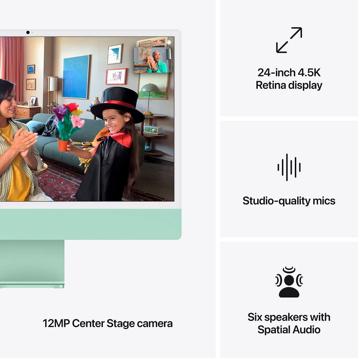 Apple iMac 24" M4 10-Core CPU / 10-Core GPU 24GB 512GB Verde - Image 2
