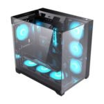 Caixa ATX Hiditec SKY Cristal Triple 7 Ventiladores RGB Argb Gabinete - Image 2