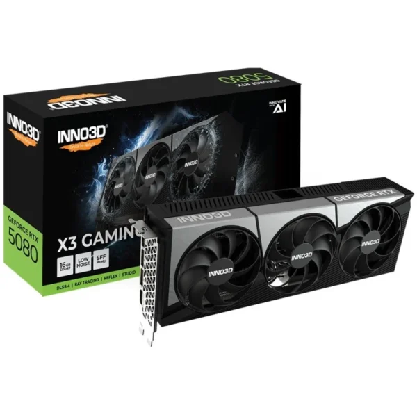 Placa Gráfica INNO3D GeForce RTX 5080 X3 GAMING OC 16GB GDDR7 Reflex 2 RTX AI DLSS4
