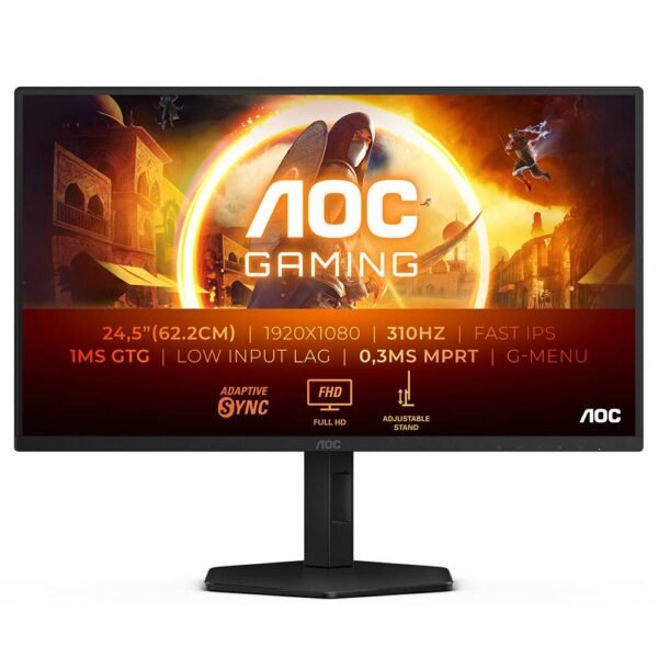 Monitor AOC Gaming 25G4SXU IPS 24.5" FHD 310Hz(OC) FreeSync (Adaptive Sync) / G-SYNC Compatible