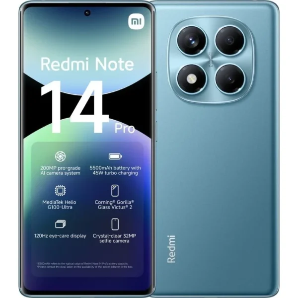 Smartphone Xiaomi Redmi Note 14 Pro 8GB 256GB 6.67" Azul