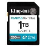 Cartão de Memória SDXC Kingston Canvas Go! Plus Gen4 1TB (200MB/s) UHS-I, U3, V30