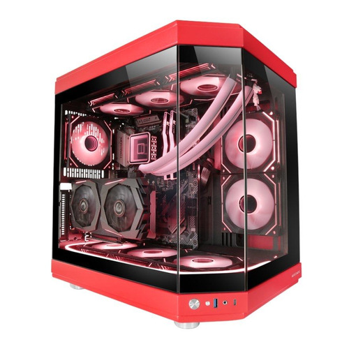 Caixa Mars Gaming MC-3T Vermelha (ATX) (Vidro Temperado)