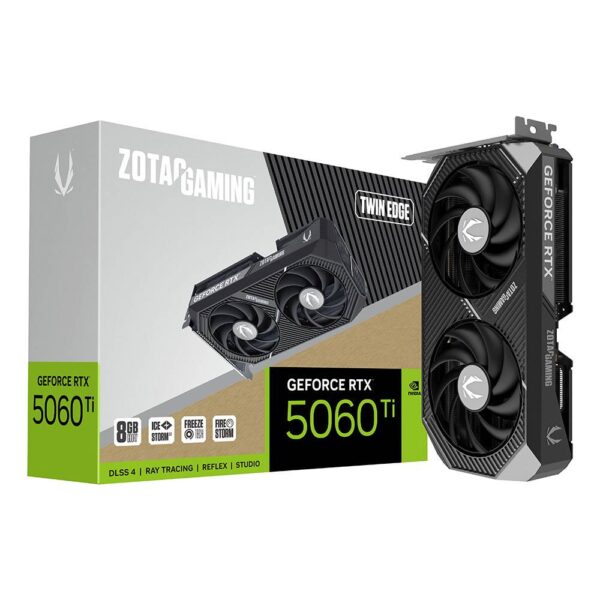Placa Gráfica Zotac Gaming GeForce RTX 5060 Ti "Blackwell" Twin Edge 8GB GDDR7 DLSS4