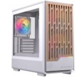 Einarex PULSE PM400 RGB White Micro-ATX Compacta com Frontal Madeira