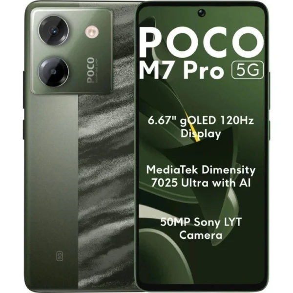 Smartphone Xiaomi POCO M7 Pro 8GB 256GB 6.67" 5G Verde
