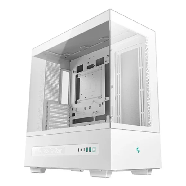 Caixa DeepCool CH690 ATX com Janela Lateral Ecrã e USB-C Branca