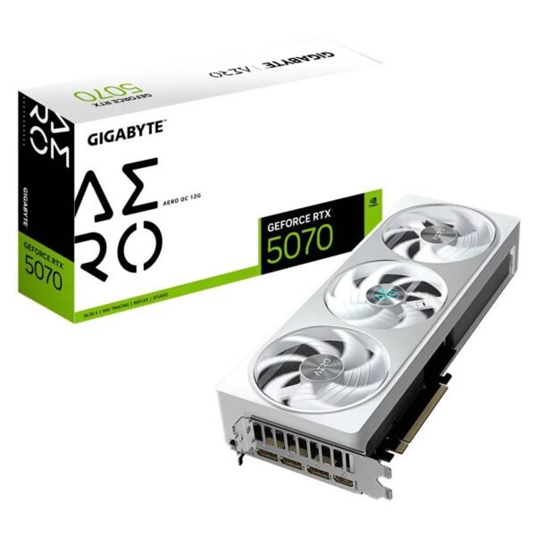 Placa Gráfica Gigabyte NVIDIA GeForce RTX 5070 "Blackwell" Aero OC 12G GDDR7 DLSS4