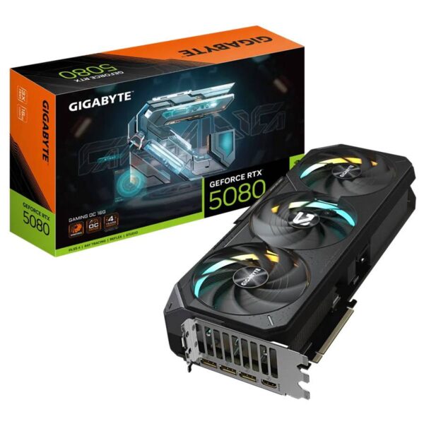 Placa Gráfica Gigabyte NVIDIA GeForce RTX 5080 "Blackwell" Gaming OC 16G GDDR7 DLSS4