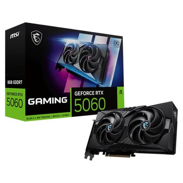 Placa Gráfica MSI NVIDIA GeForce RTX 5060 "Blackwell" Gaming OC 8G GDDR7 DLSS4